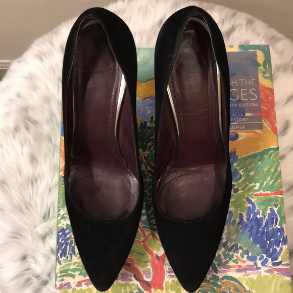 Stuart Weitzman black suede heels - Picture 9 of 12